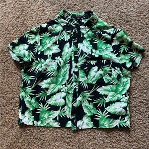 Cropped Hawaiian Shirt Size Small